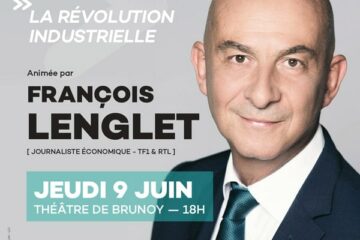 affiche promotionnelle de la conférence de François Lenglet à Brunoy